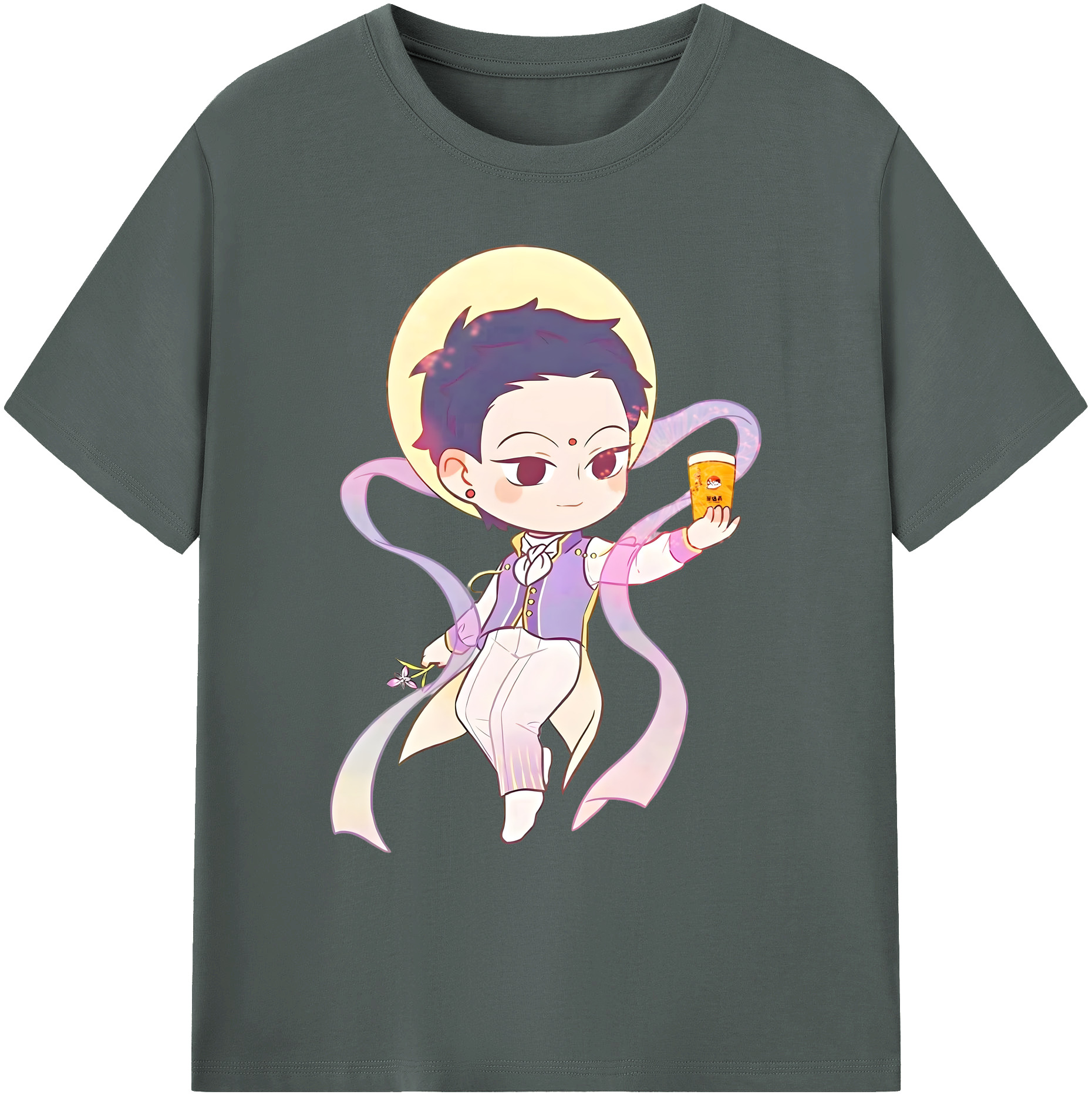 （画像用） Ne Zha 2 ナタ 魔童の大暴れ 綿100％ メンズ半袖Tシャツ｜肌触りやわらか＆通気性